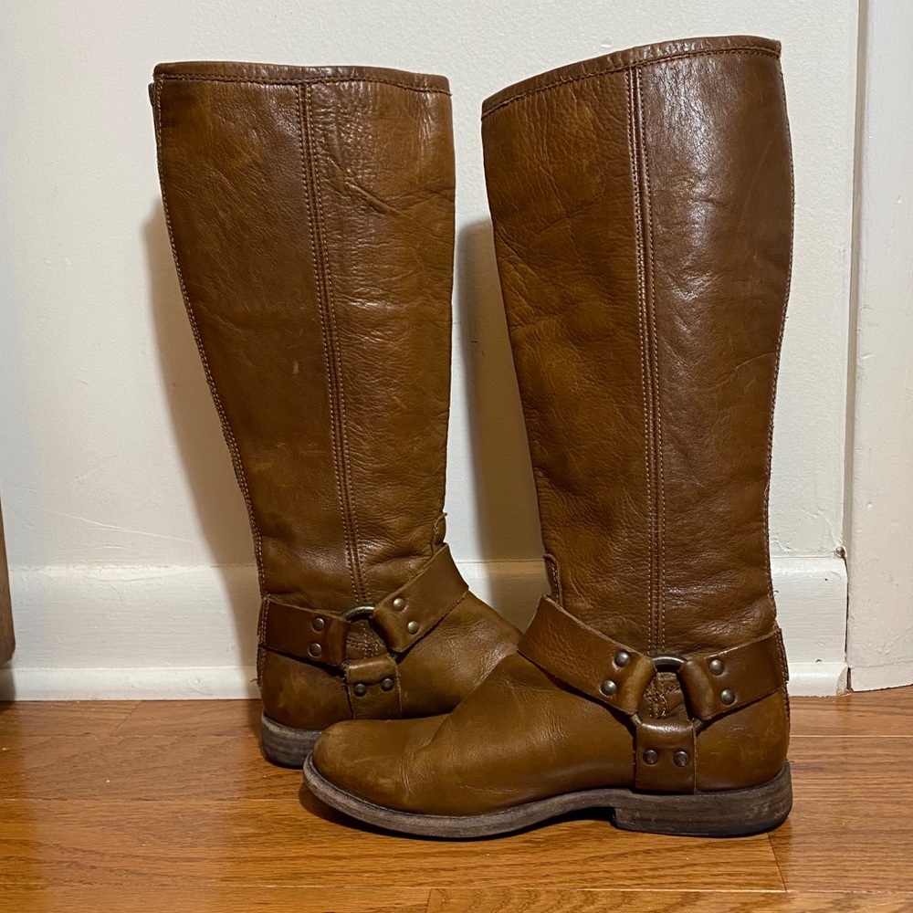 Frye Phillip Harness Tall Boots